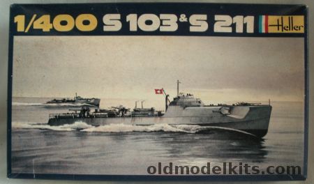 Heller 1/400 S-103 And S-211 - German WWII Schnellbootes Fast Torpedo Boats - (S103 S211), 1057 plastic model kit